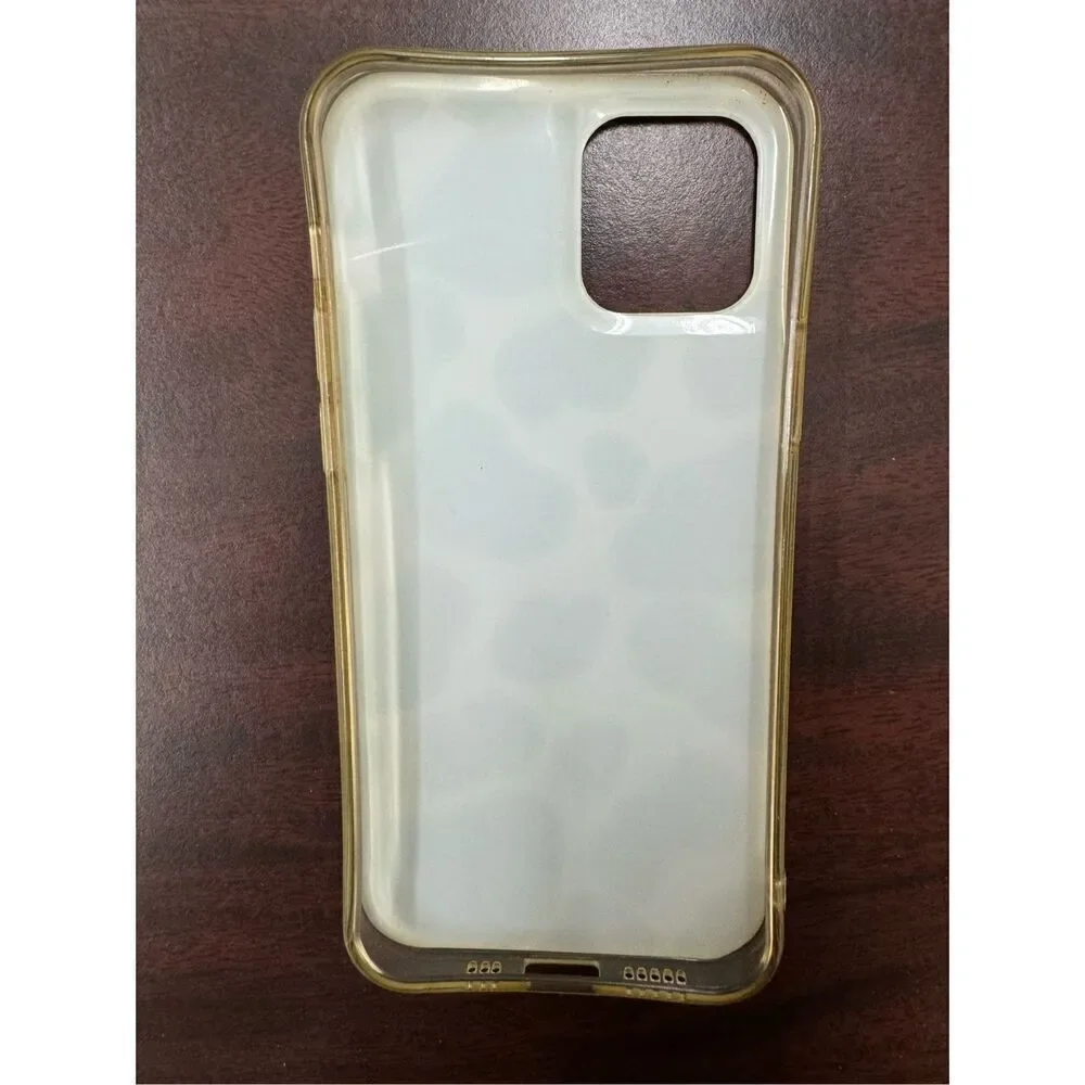 Cow Print with Green IPhone 12 Phone Case